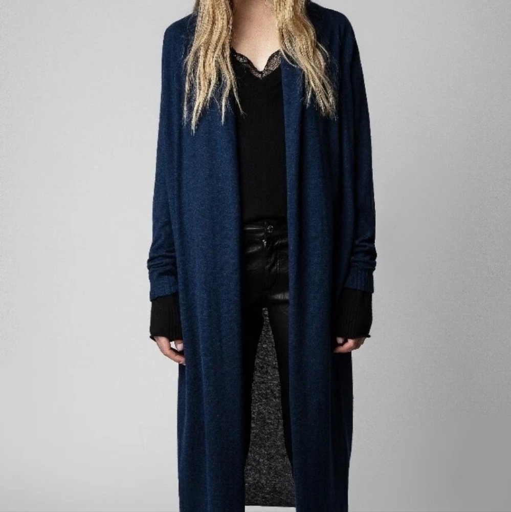 Zadig & Voltaire Rona Cashmere Cardigan Sweater Jumper Jacket $648, Sz XS, New